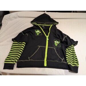 Invader Zim Gir Twofer Hoodie Adult Large Black Green, Rare